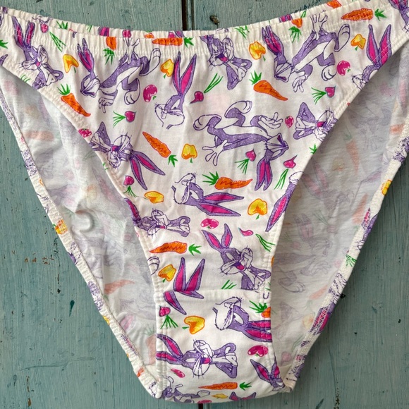 Vintage 90’s NEW Women’s Print Looney Tunes Bugs Bunny Print Underwear - Picture 7 of 11